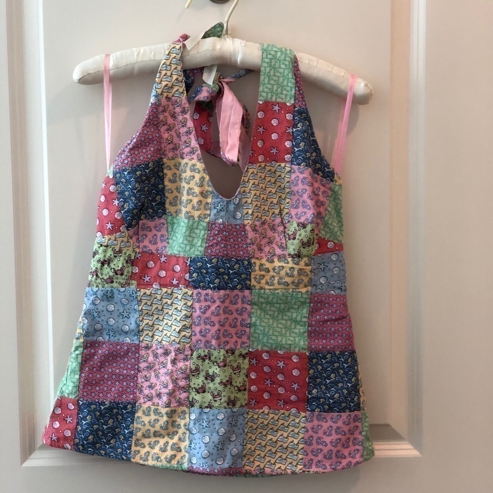 Vineyard Vines Patchwork Halter Top - image 2